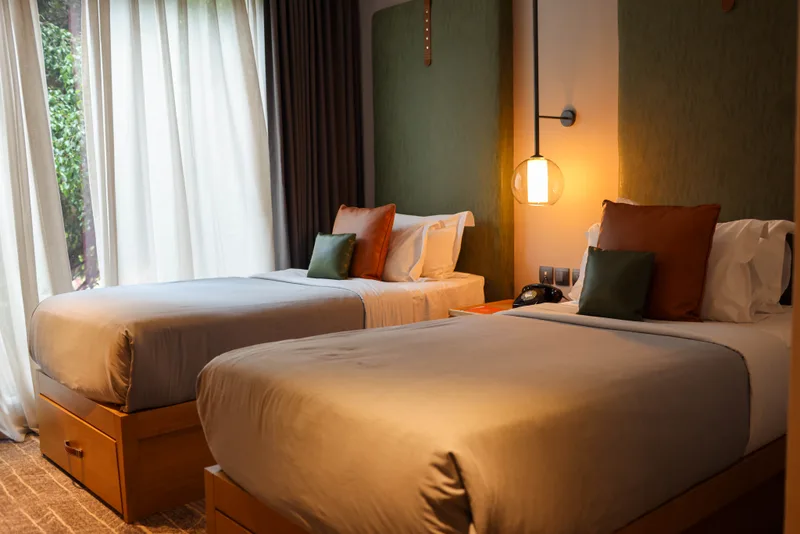 Twin-bedded Bedroom at The Social House, view 2