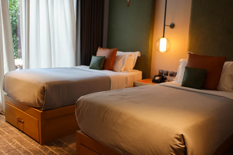 Twin-bedded Bedroom at The Social House, view 3