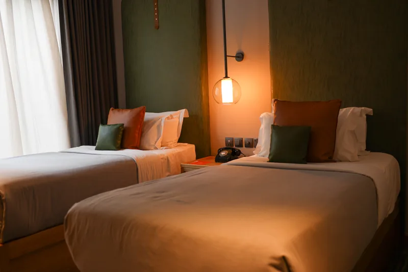 Twin-bedded Bedroom at The Social House, view 6